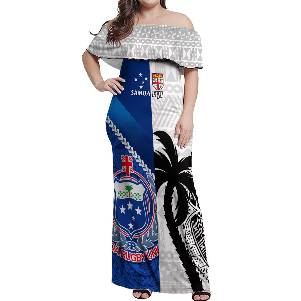 custom-fiji-and-samoa-rugby-off-shoulder-maxi-dress-2023-world-cup-samoan-mix-tapa-pattern