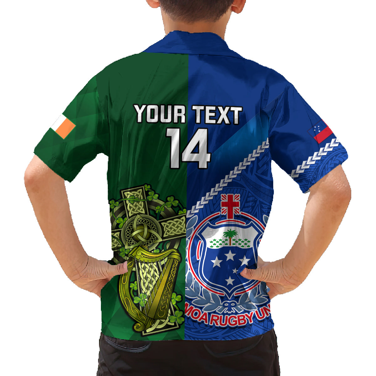 custom-samoa-and-ireland-rugby-family-matching-summer-maxi-dress-and-hawaiian-shirt-2023-world-cup-manu-samoa-with-shamrocks