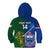 Custom Samoa And Ireland Rugby Kid Hoodie 2023 World Cup Manu Samoa With Shamrocks LT14 - Polynesian Pride