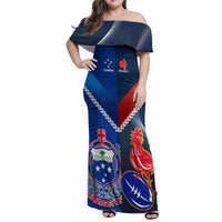 custom-samoa-and-france-rugby-family-matching-off-shoulder-maxi-dress-and-hawaiian-shirt-2023-world-cup-manu-samoa-with-les-bleus