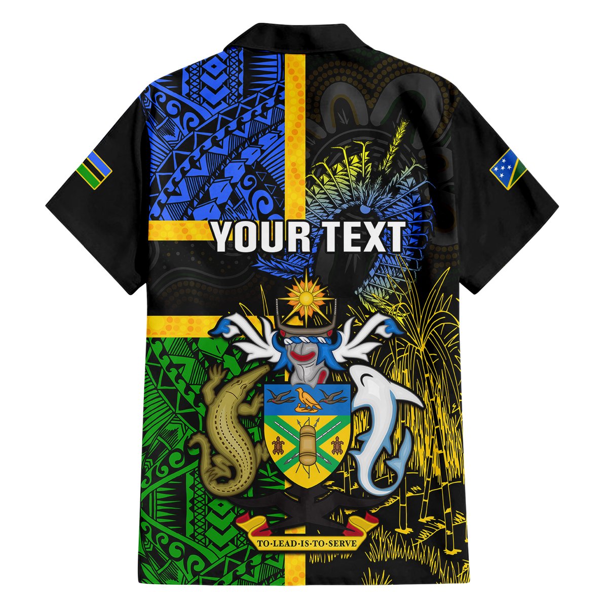 Personalised South Sea Islanders Hawaiian Shirt Kanakas With Solomon Islands Coat Of Arms LT14 - Polynesian Pride