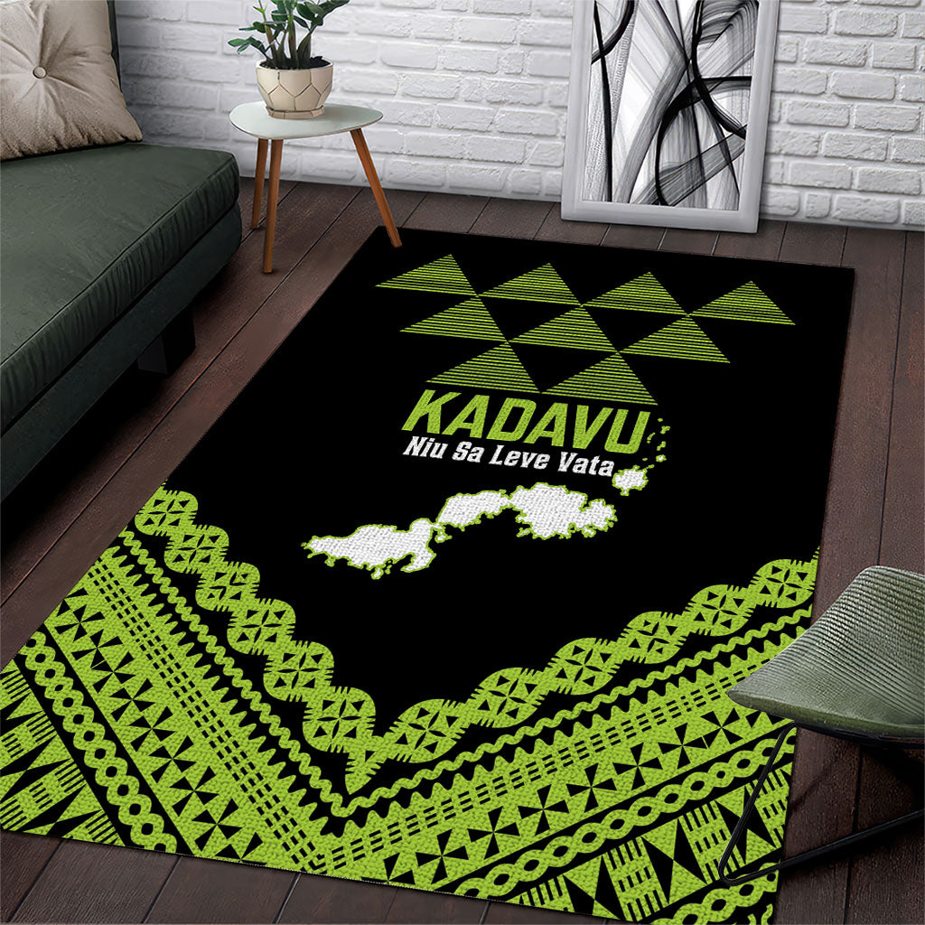 Kadavu Fiji 2026 Rugby Area Rug Niu Sa Leve Vata Fijian Tapa Pattern