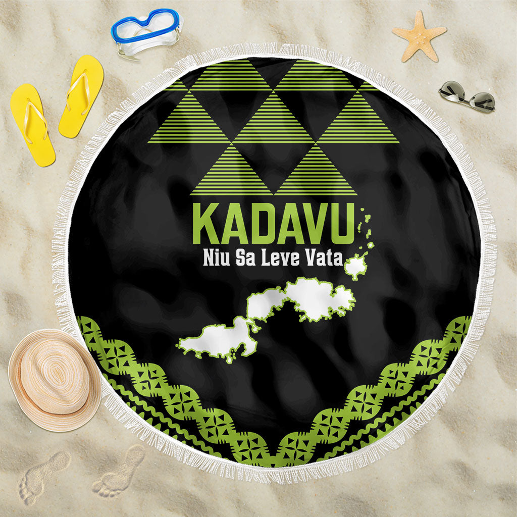 Kadavu Fiji 2026 Rugby Beach Blanket Niu Sa Leve Vata Fijian Tapa Pattern