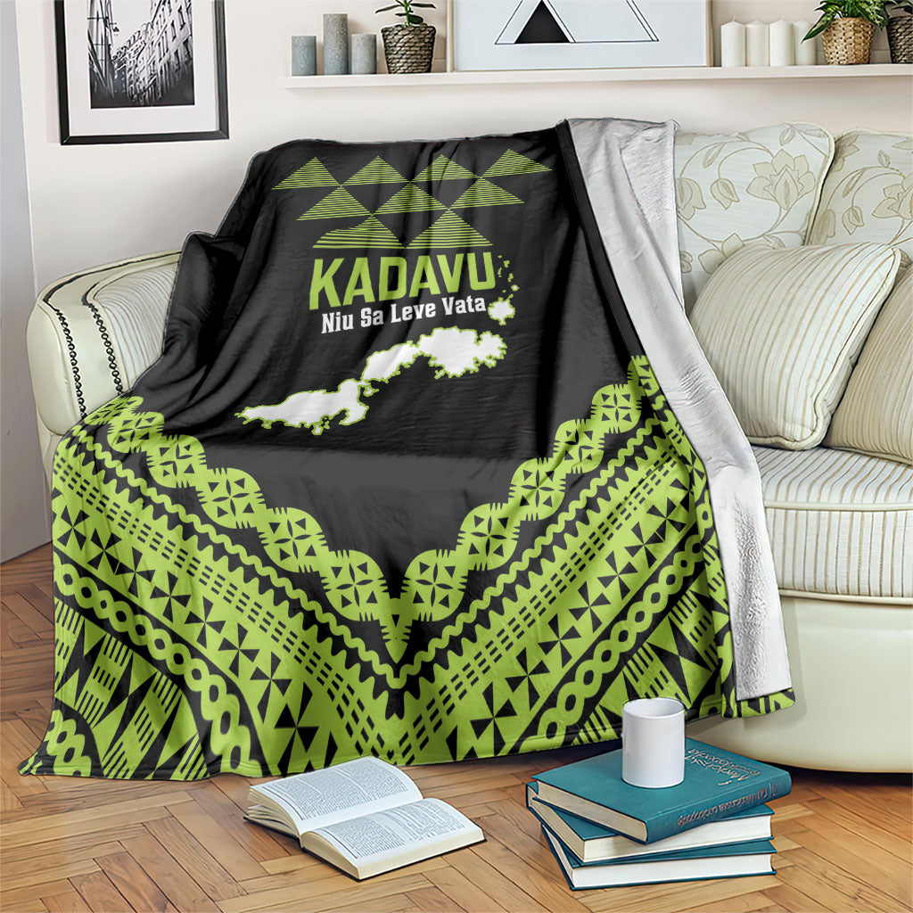 Kadavu Fiji 2026 Rugby Blanket Niu Sa Leve Vata Fijian Tapa Pattern