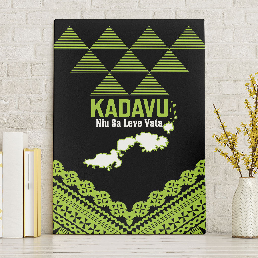 Kadavu Fiji 2026 Rugby Canvas Wall Art Niu Sa Leve Vata Fijian Tapa Pattern
