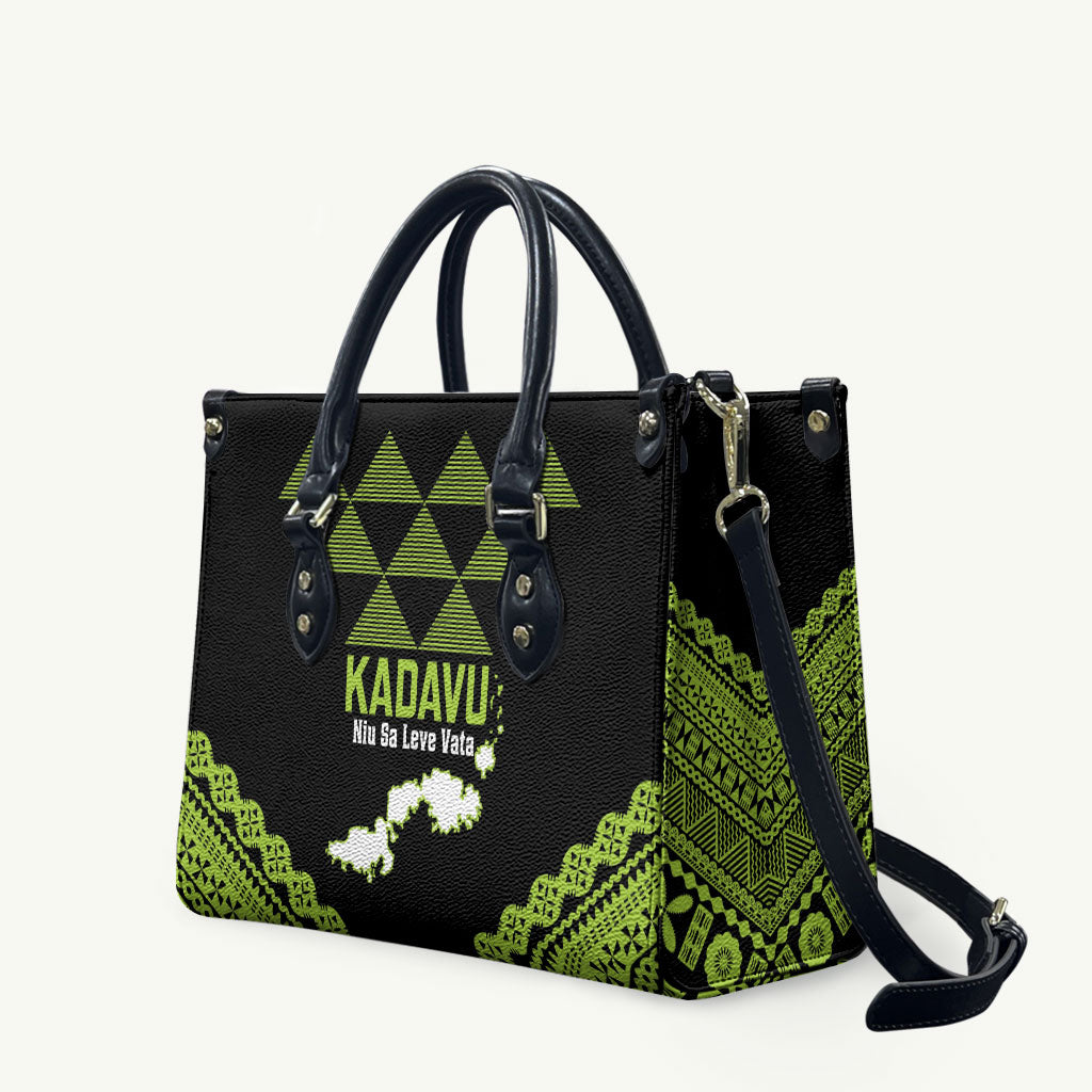 Kadavu Fiji 2026 Rugby Leather Bag Niu Sa Leve Vata Fijian Tapa Pattern