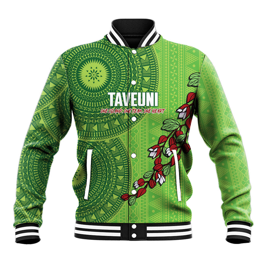 Taveuni Fiji 2026 Rugby Custom Baseball Jacket Tagimoucia Fijian Tapa Pattern