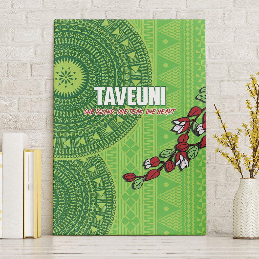 Taveuni Fiji 2026 Rugby Canvas Wall Art Tagimoucia Fijian Tapa Pattern