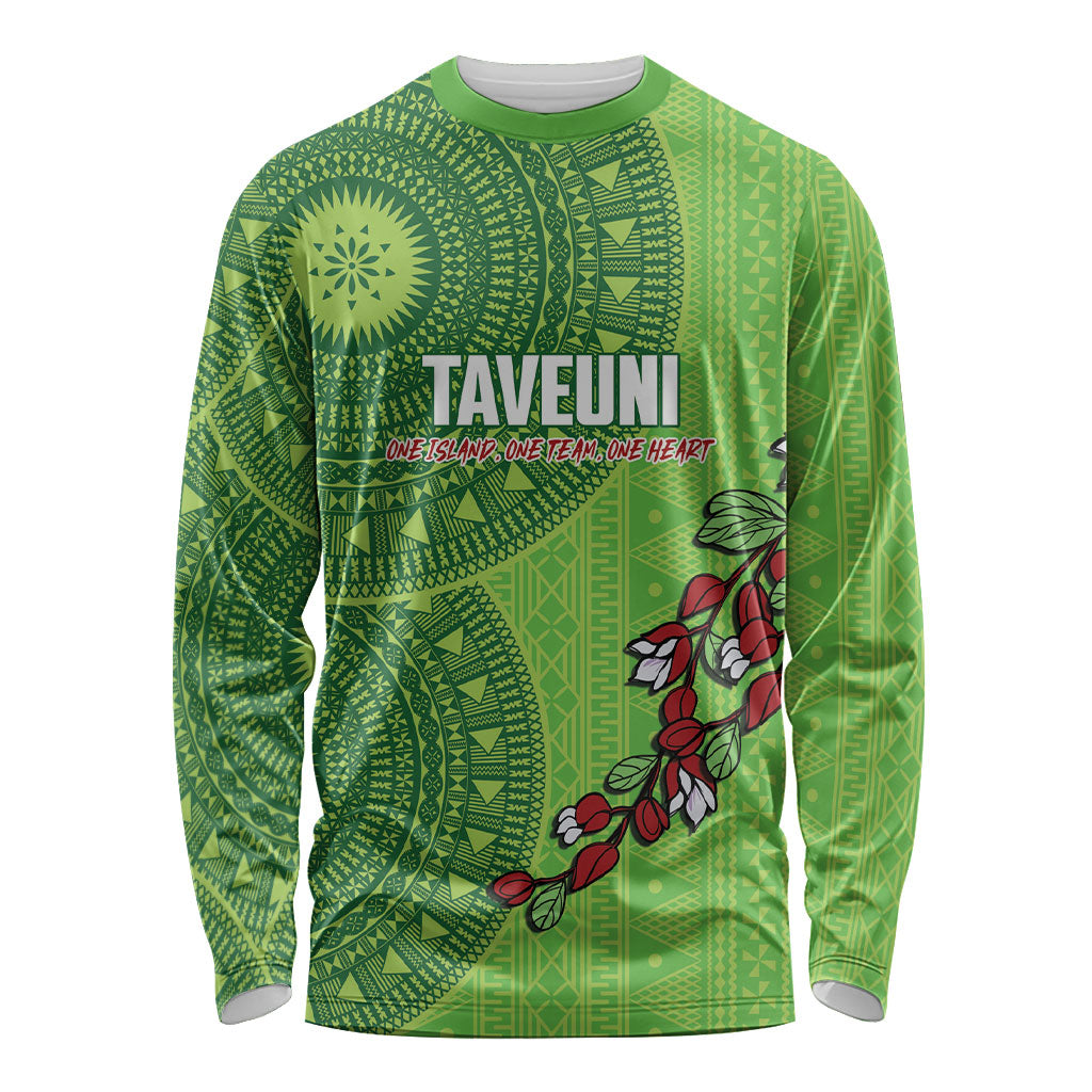 Taveuni Fiji 2026 Rugby Custom Long Sleeve Shirt Tagimoucia Fijian Tapa Pattern