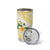 Gold And White Polynesia Plumeria Tumbler Cup Curves Tropical Vibes