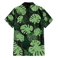Green Hawaii Kukui Nut Lei Family Matching Off Shoulder Maxi Dress and Hawaiian Shirt Hawaiian Pattern Monstera Tropical Vibes - Polynesian Pride