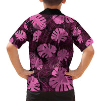 Pink Hawaii Kukui Nut Lei Hawaiian Shirt Hawaiian Pattern Monstera Tropical Vibes - Polynesian Pride