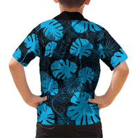 Blue Hawaii Kukui Nut Lei Family Matching Puletasi and Hawaiian Shirt Hawaiian Pattern Monstera Tropical Vibes LT14 - Polynesian Pride