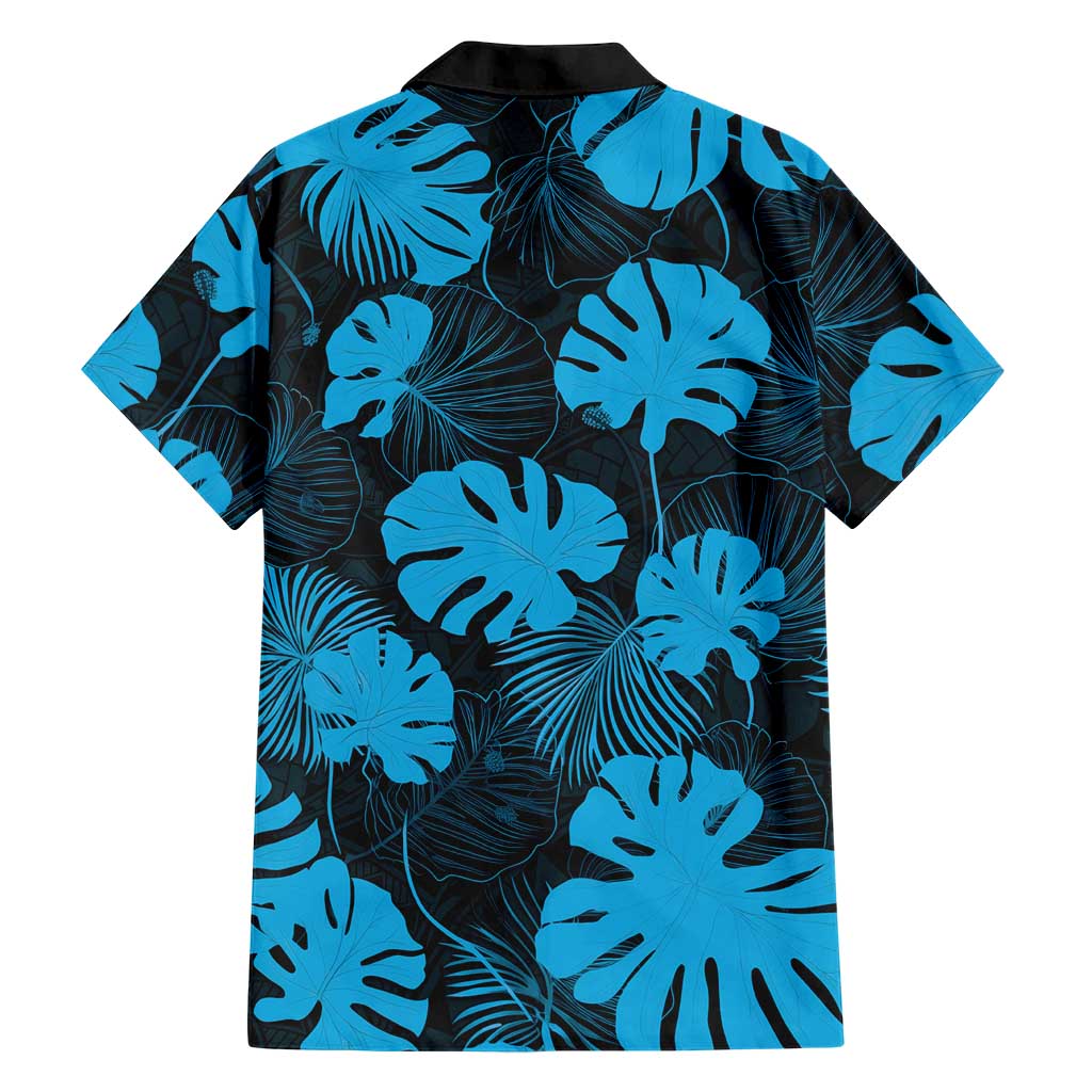 Blue Hawaii Kukui Nut Lei Family Matching Puletasi and Hawaiian Shirt Hawaiian Pattern Monstera Tropical Vibes LT14 - Polynesian Pride