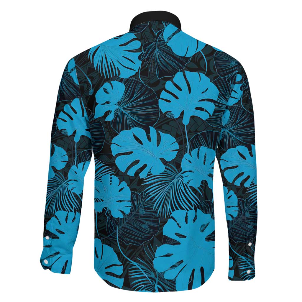 Blue Hawaii Kukui Nut Lei Family Matching Puletasi and Hawaiian Shirt Hawaiian Pattern Monstera Tropical Vibes LT14 - Polynesian Pride
