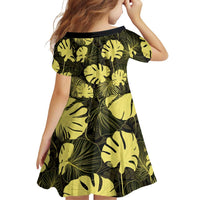 Yellow Hawaii Kukui Nut Lei Family Matching Puletasi and Hawaiian Shirt Hawaiian Pattern Monstera Tropical Vibes LT14 - Polynesian Pride