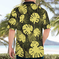 Yellow Hawaii Kukui Nut Lei Hawaiian Shirt Hawaiian Pattern Monstera Tropical Vibes - Polynesian Pride