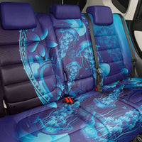 Purple Paradise Polynesia Jellyfish Back Car Seat Cover Plumeria Polynesian Tattoo Glowing Vibes