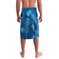 Blue Gradient Polynesia Jellyfish Lavalava Plumeria Polynesian Tattoo Glowing Vibes