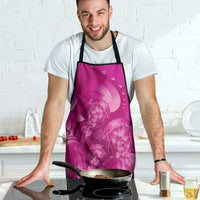 Pink Gradient Polynesia Jellyfish Apron Plumeria Polynesian Tattoo Glowing Vibes