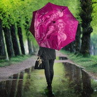 Pink Gradient Polynesia Jellyfish Umbrella Plumeria Polynesian Tattoo Glowing Vibes