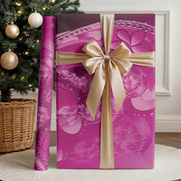 Pink Gradient Polynesia Jellyfish Wrapping Paper Plumeria Polynesian Tattoo Glowing Vibes LT14 - Polynesian Pride