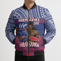 Personalised Samoa Independence Day Bomber Puffer Jacket 64th Anniversary Toa O Samoa