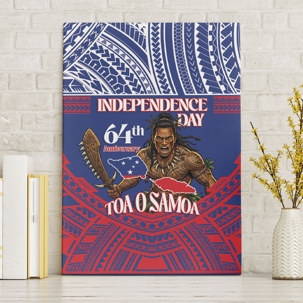 Samoa Independence Day Canvas Wall Art 64th Anniversary Toa O Samoa
