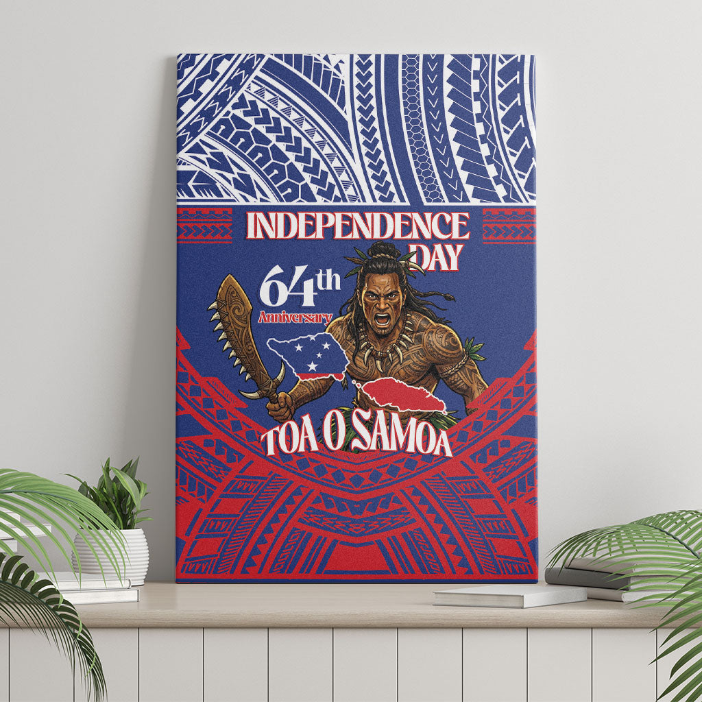 Samoa Independence Day Canvas Wall Art 64th Anniversary Toa O Samoa