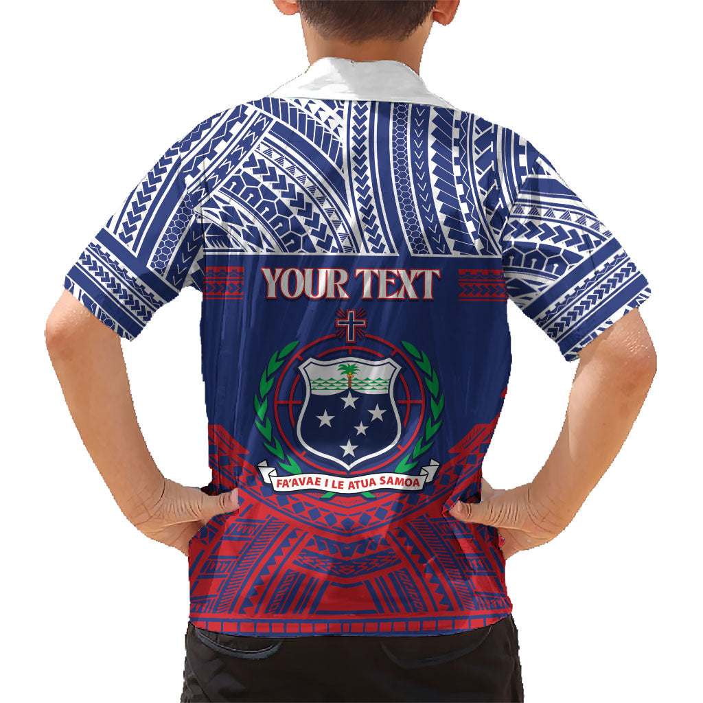 Personalised Samoa Independence Day Family Matching Short Sleeve Bodycon Dress and Hawaiian Shirt 64th Anniversary Toa O Samoa LT14 - Polynesian Pride