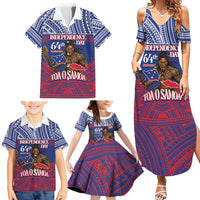 Personalised Samoa Independence Day Family Matching Summer Maxi Dress and Hawaiian Shirt 64th Anniversary Toa O Samoa LT14 - Polynesian Pride