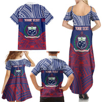 Personalised Samoa Independence Day Family Matching Summer Maxi Dress and Hawaiian Shirt 64th Anniversary Toa O Samoa LT14 - Polynesian Pride