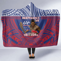 Samoa Independence Day Hooded Blanket 64th Anniversary Toa O Samoa