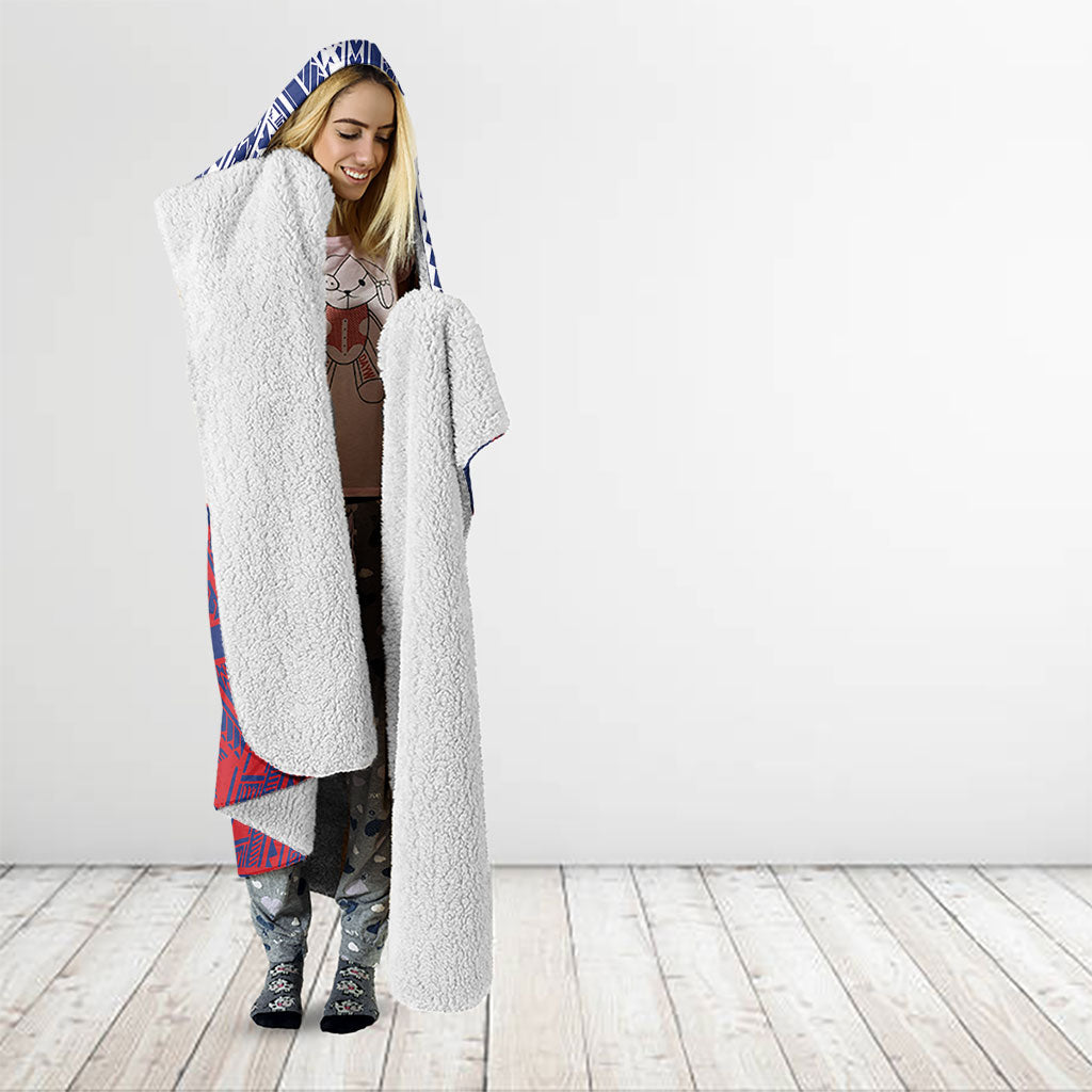 Samoa Independence Day Hooded Blanket 64th Anniversary Toa O Samoa