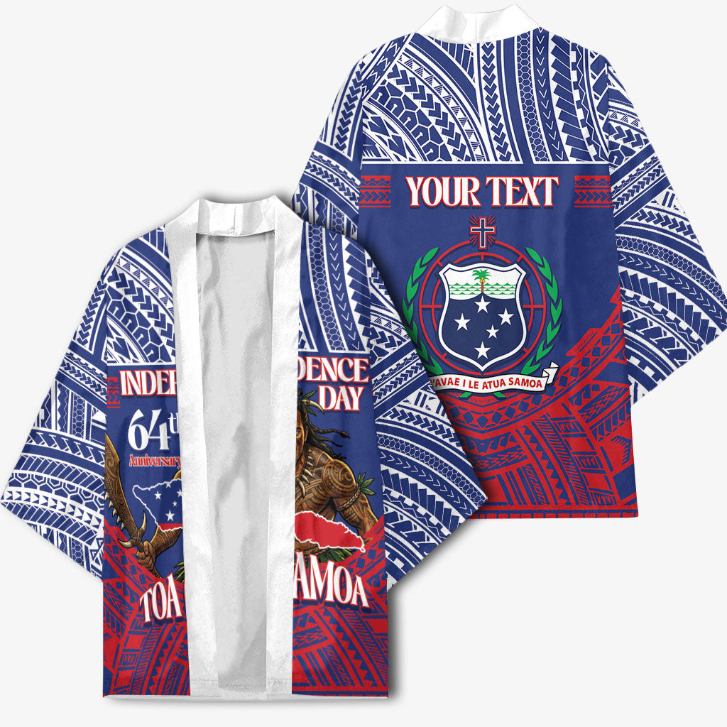 Personalised Samoa Independence Day Kimono 64th Anniversary Toa O Samoa