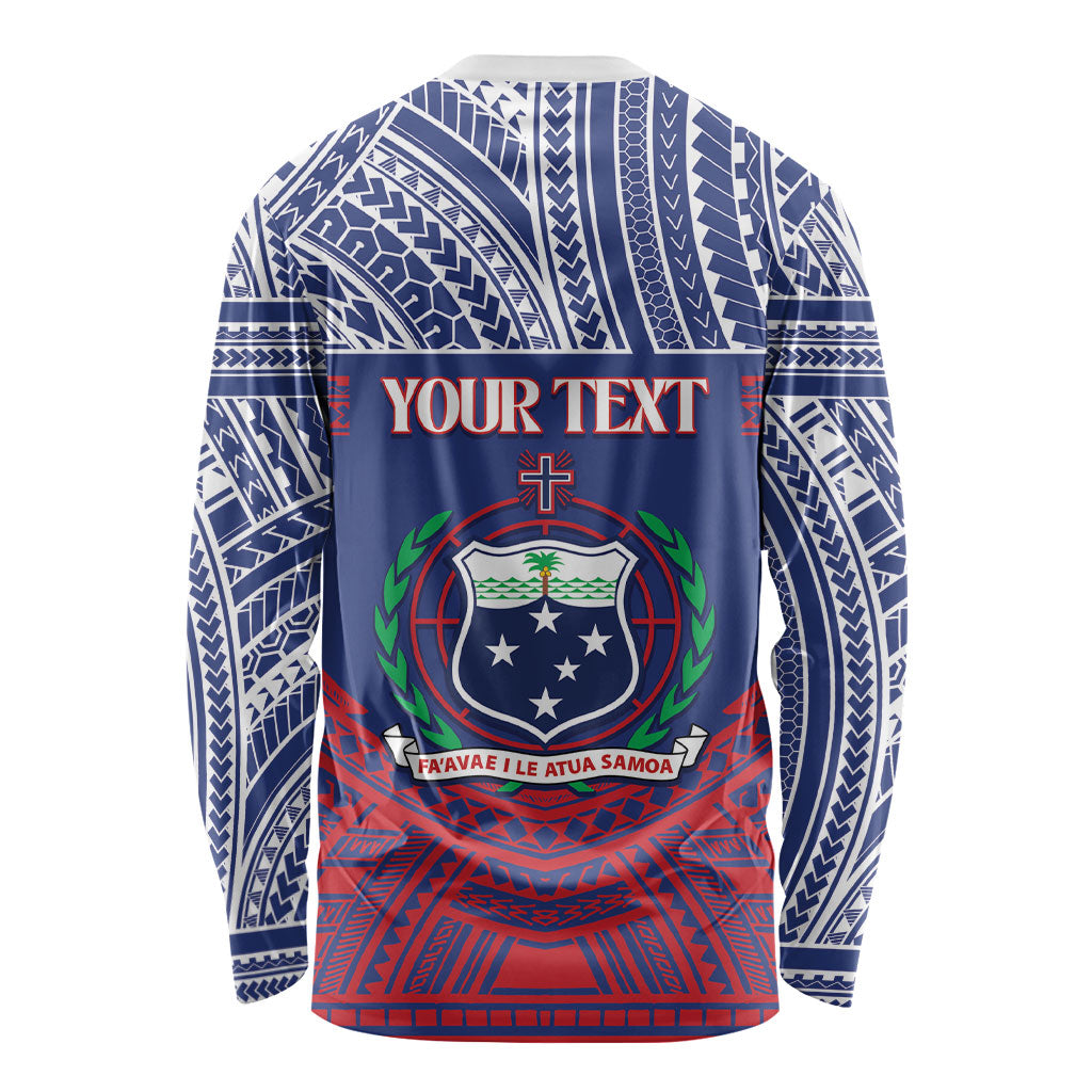 Personalised Samoa Independence Day Long Sleeve Shirt 64th Anniversary Toa O Samoa