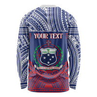 Personalised Samoa Independence Day Long Sleeve Shirt 64th Anniversary Toa O Samoa