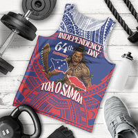 Personalised Samoa Independence Day Men Tank Top 64th Anniversary Toa O Samoa