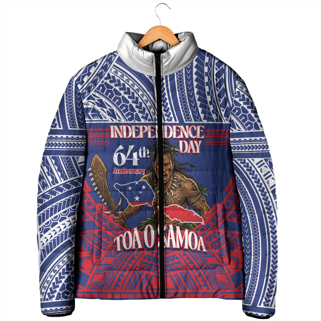 Personalised Samoa Independence Day Padded Jacket 64th Anniversary Toa O Samoa
