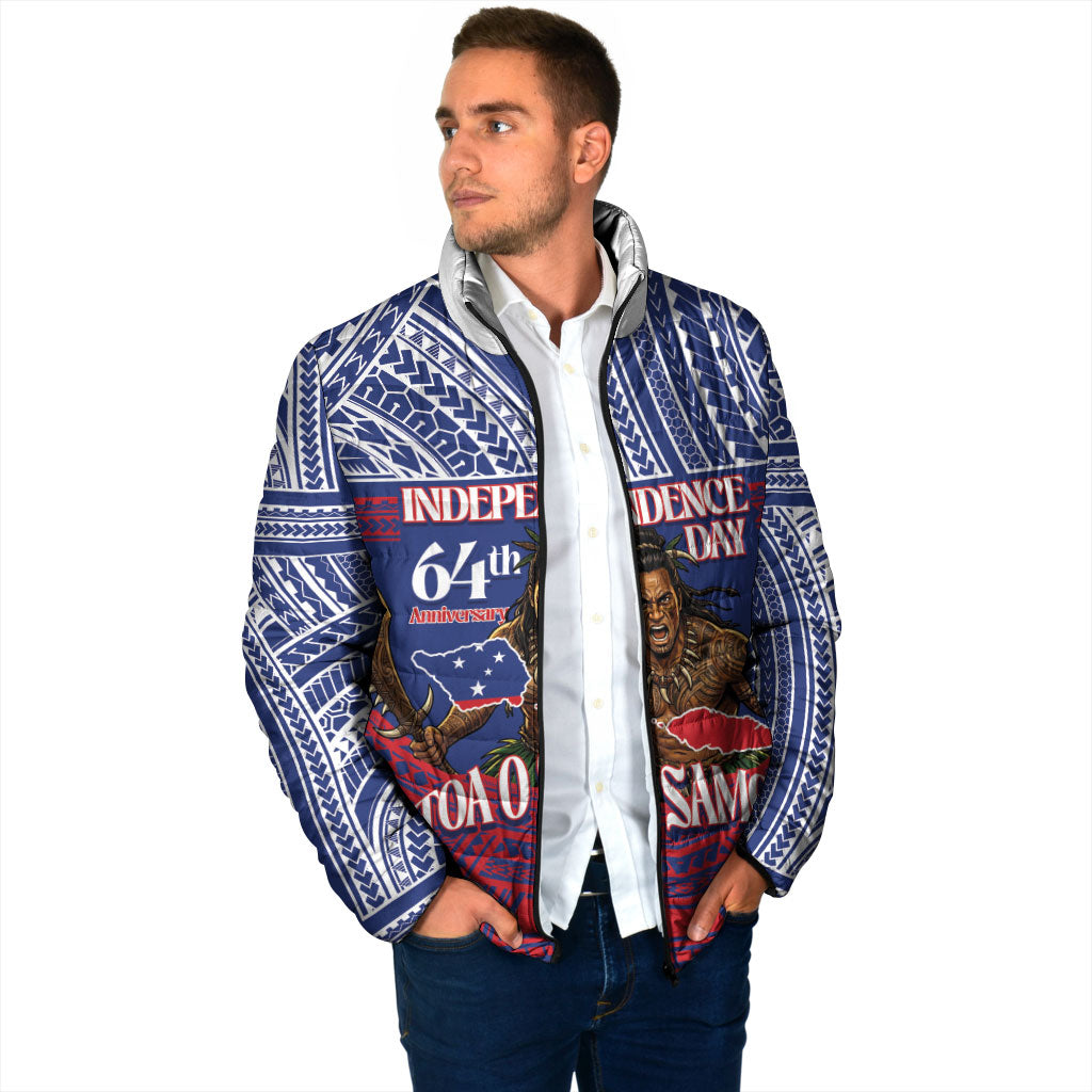 Personalised Samoa Independence Day Padded Jacket 64th Anniversary Toa O Samoa