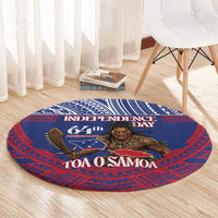 Samoa Independence Day Round Carpet 64th Anniversary Toa O Samoa LT14 - Polynesian Pride