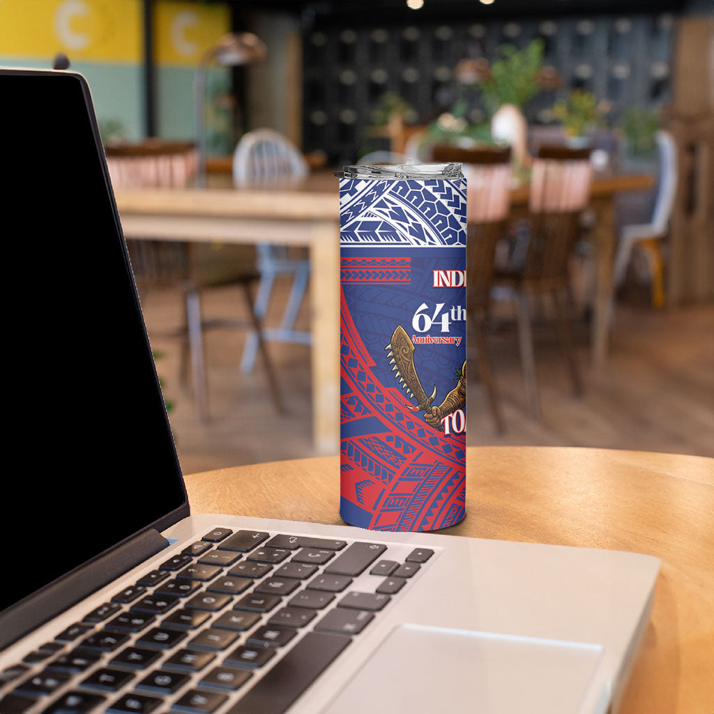Samoa Independence Day Skinny Tumbler 64th Anniversary Toa O Samoa LT14 - Polynesian Pride
