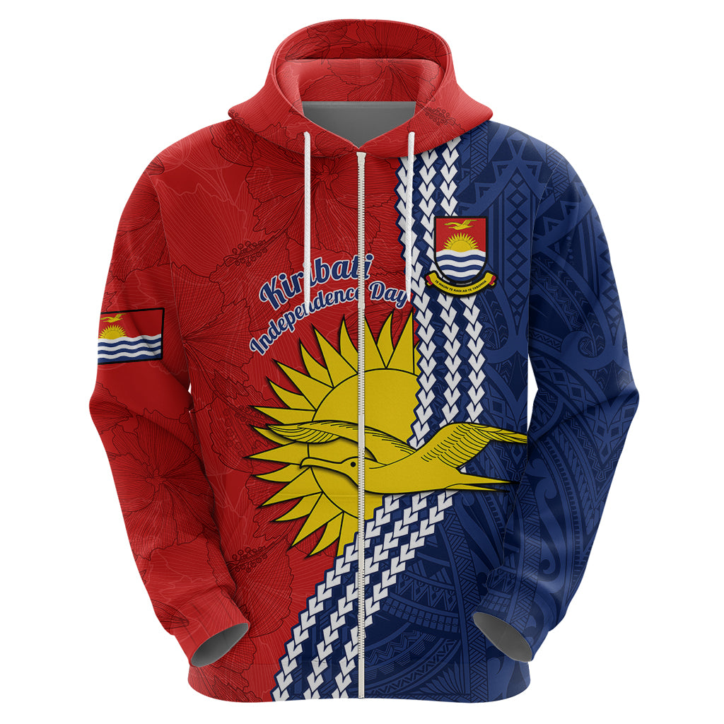 Kiribati Independence Day Hoodie Happy 44th Anniversary Hibiscus Polynesian LT14 - Polynesian Pride