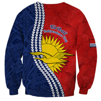 Kiribati Independence Day Sweatshirt Happy 44th Anniversary Hibiscus Polynesian LT14 - Polynesian Pride