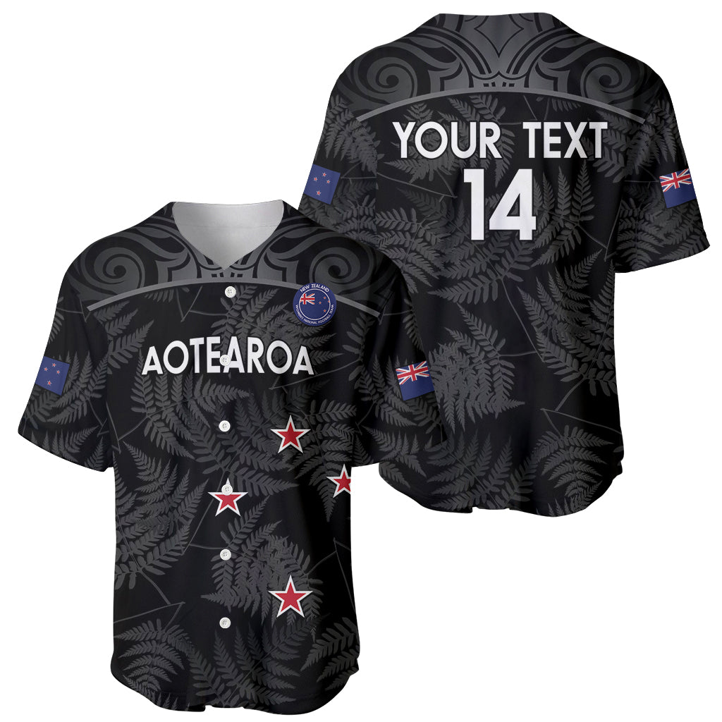 Custom New Zealand Silver Fern Football Baseball Jersey Summer 2024 Olympic Go Aotearoa LT14 - Polynesian Pride