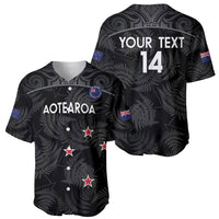 Custom New Zealand Silver Fern Football Baseball Jersey Summer 2024 Olympic Go Aotearoa LT14 - Polynesian Pride