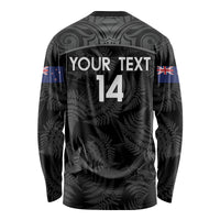 Custom New Zealand Silver Fern Football Long Sleeve Shirt Summer 2024 Olympic Go Aotearoa
