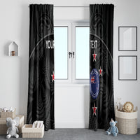 Custom New Zealand Silver Fern Football Window Curtain Summer 2024 Olympic Go Aotearoa