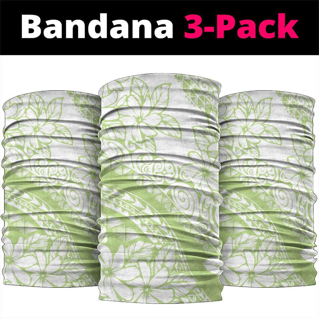 Polynesian Tiare Flower Sage Green Pastel Neck Gaiter LT14 package One Size: 25*50cm Sage Green - Polynesian Pride