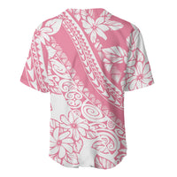 Polynesian Tiare Flower Pink Pastel Vibes Baseball Jersey